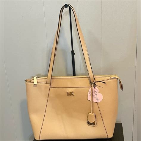 michael kors maddie east west top-zip tote fawn|michael michael kors maddie medium e w top zip tote .